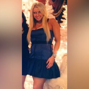 BCBG MAXAZRIA PURPLE CORSET DRESS